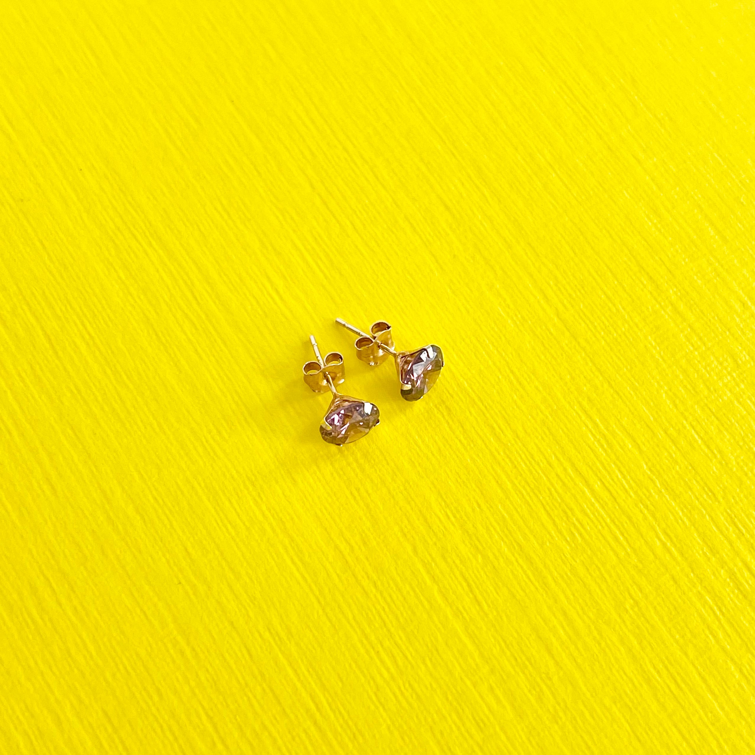 Alexandrite Stud Earrings: June Birthstone 14k Gold Jewelry