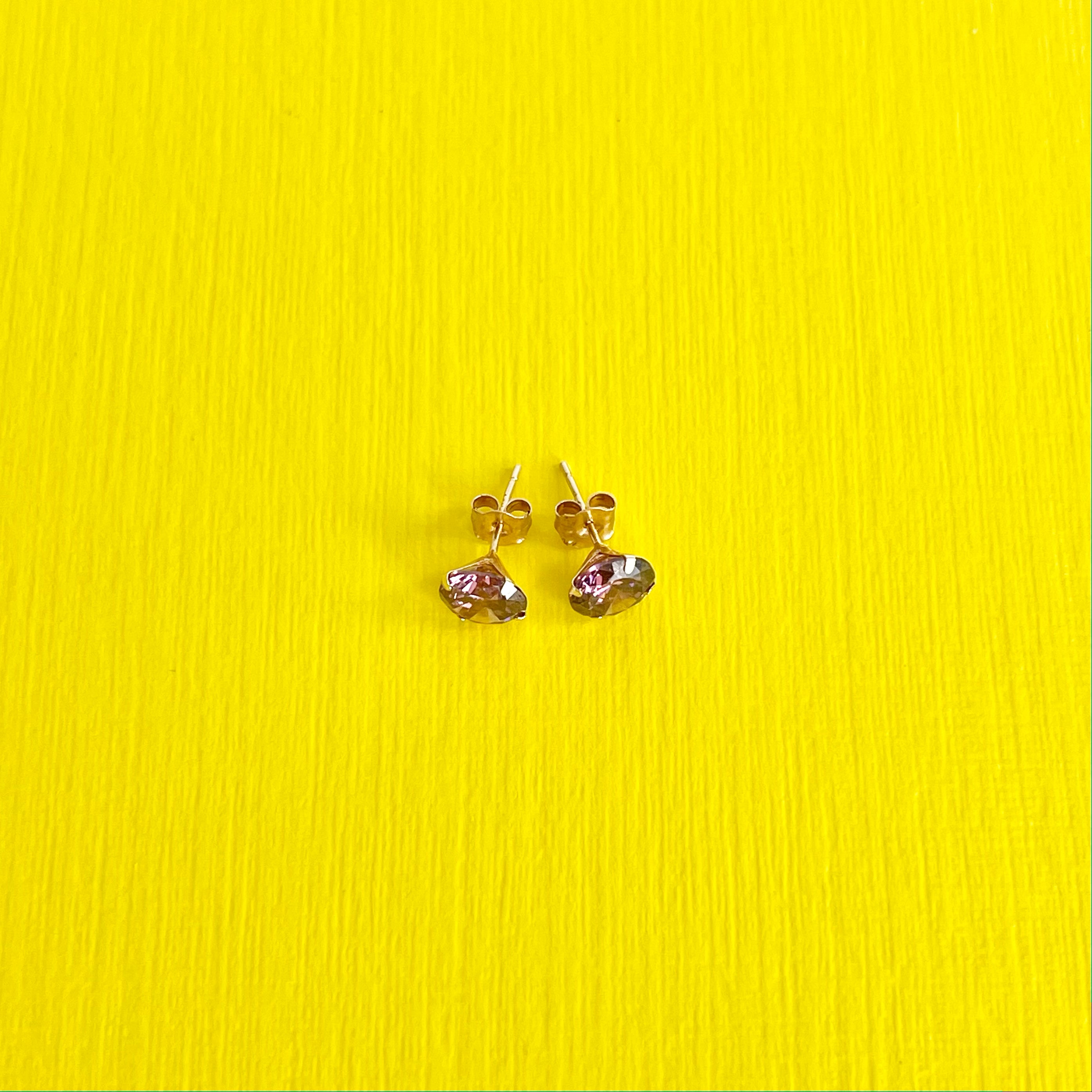 Alexandrite Stud Earrings: June Birthstone 14k Gold Jewelry