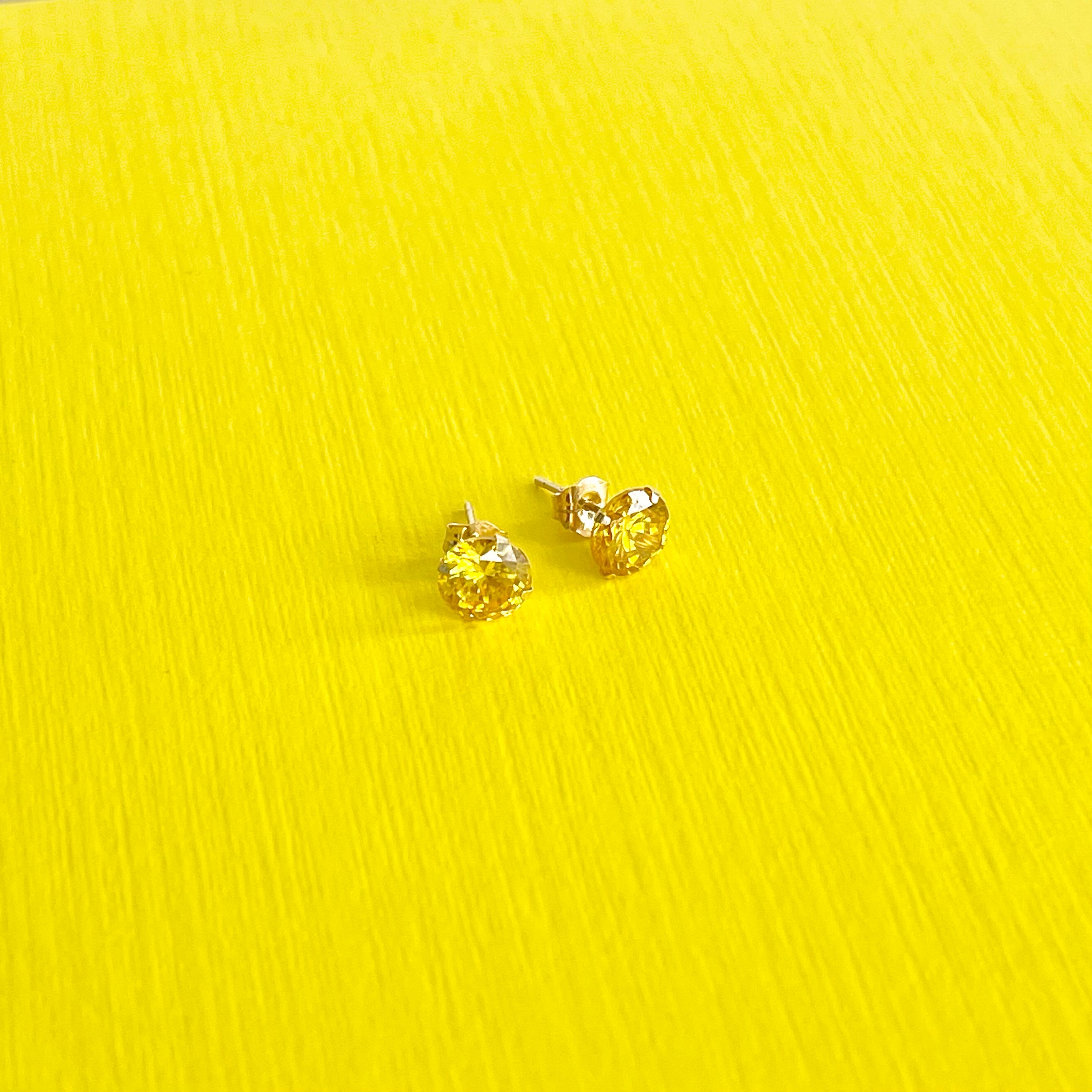 Topaz Stud Earrings: November Birthstone 14k Gold Jewelry